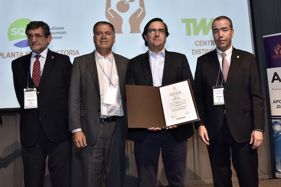 SQM recibió reverificación por conducta responsable en la industria química