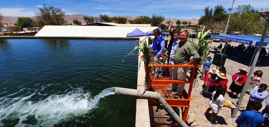Inauguraron obra de riego en Pozo Almonte y se entregó bonificaciones por más de $360 millones