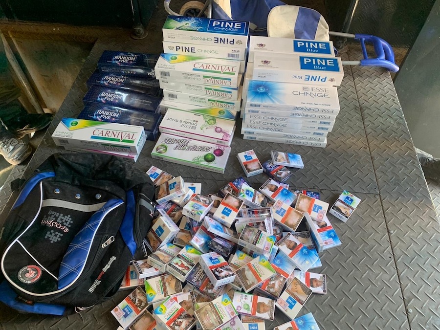 Una persona detenida por contrabando de cigarros en fiscalización en la Quebradilla