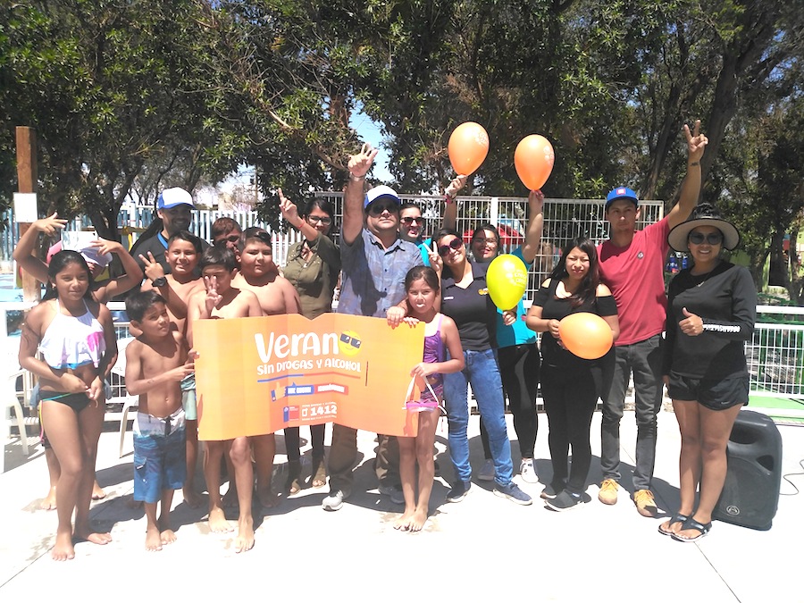 Difunden campaña de verano sin drogas y alcohol en Pozo Almonte