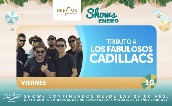 Tributo a Los Fabulosos Cadillacs este viernes en Dreams