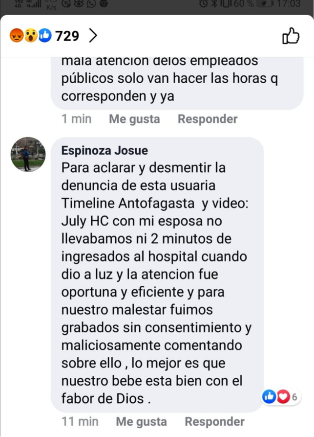 Declaración de Prensa del Hospital Regional de Antofagasta