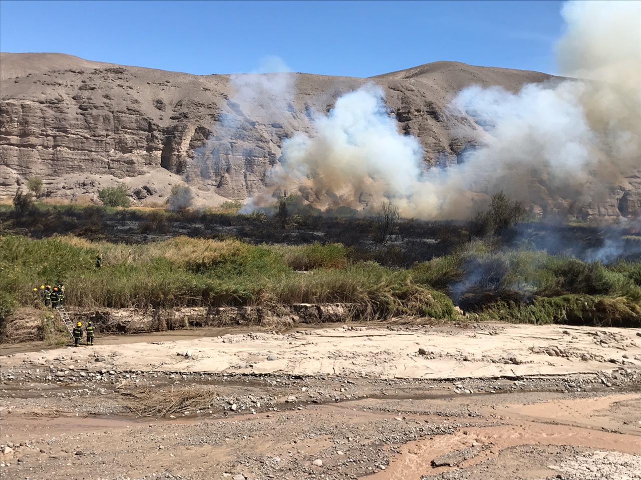 Se declara Alerta Amarilla para la comuna de Huara por incendio forestal