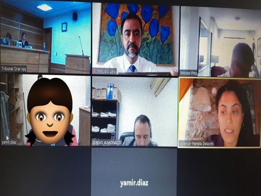 Defensoría Penal Pública participó plenamente en los primeros Juicios Orales ‘on line’ cumplidos en Tarapacá