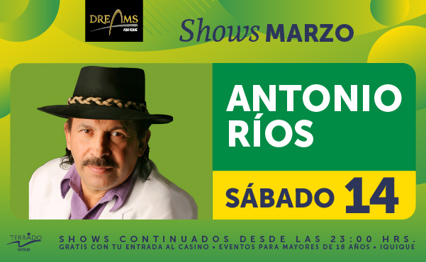 Antonio Ríos “El Maestro” llega  con Gitana Amada al Dreams