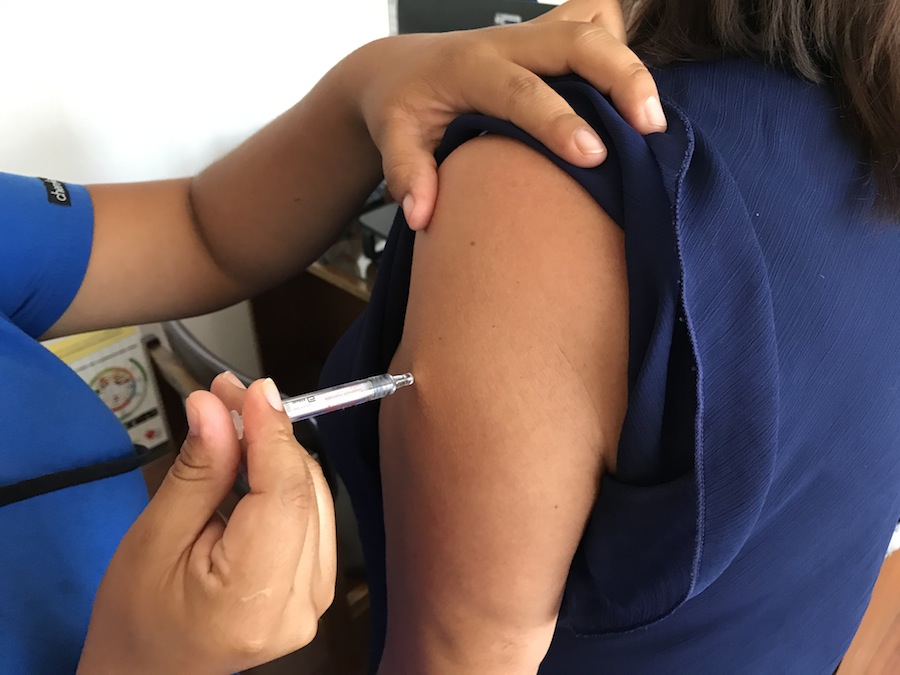 Campaña alcanza un 77,1% de cobertura: Vacunación contra influenza en domicilios
