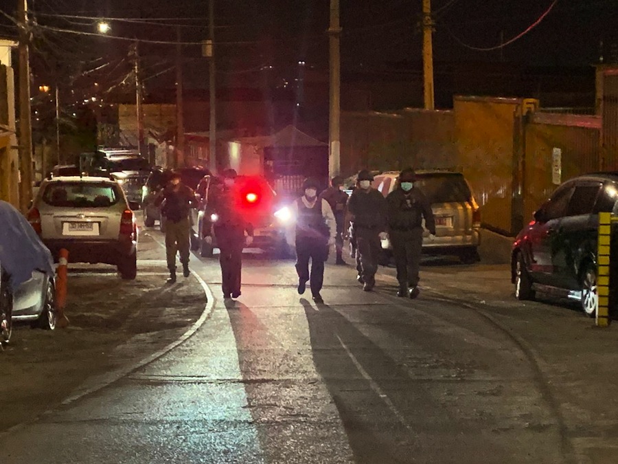 39 detenidos en operativo nocturno de Carabineros