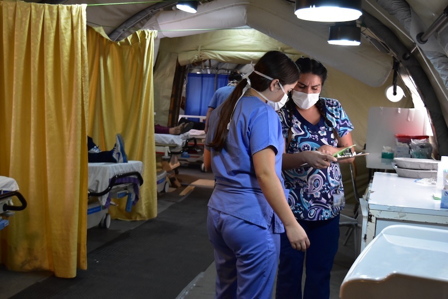 Servicio de Urgencia del Hospital inició las atenciones en el P.A.M.E. del Ejército