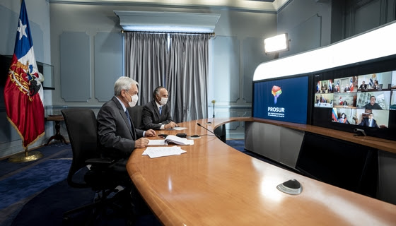Presidente encabeza videoconferencia de coordinación con los líderes de Prosur por Coronavirus