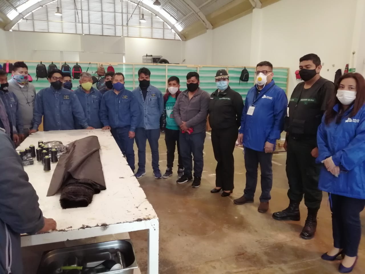 Donación de la Defensoría permitirá que los propios internos del penal de Alto Hospicio fabriquen sus mascarillas anti coronavirus