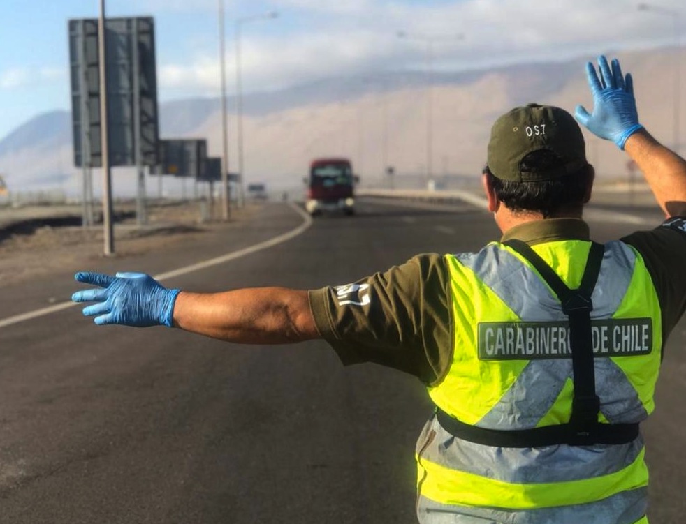 Fiscalizaciones de Carabineros durante el pasado fin de semana