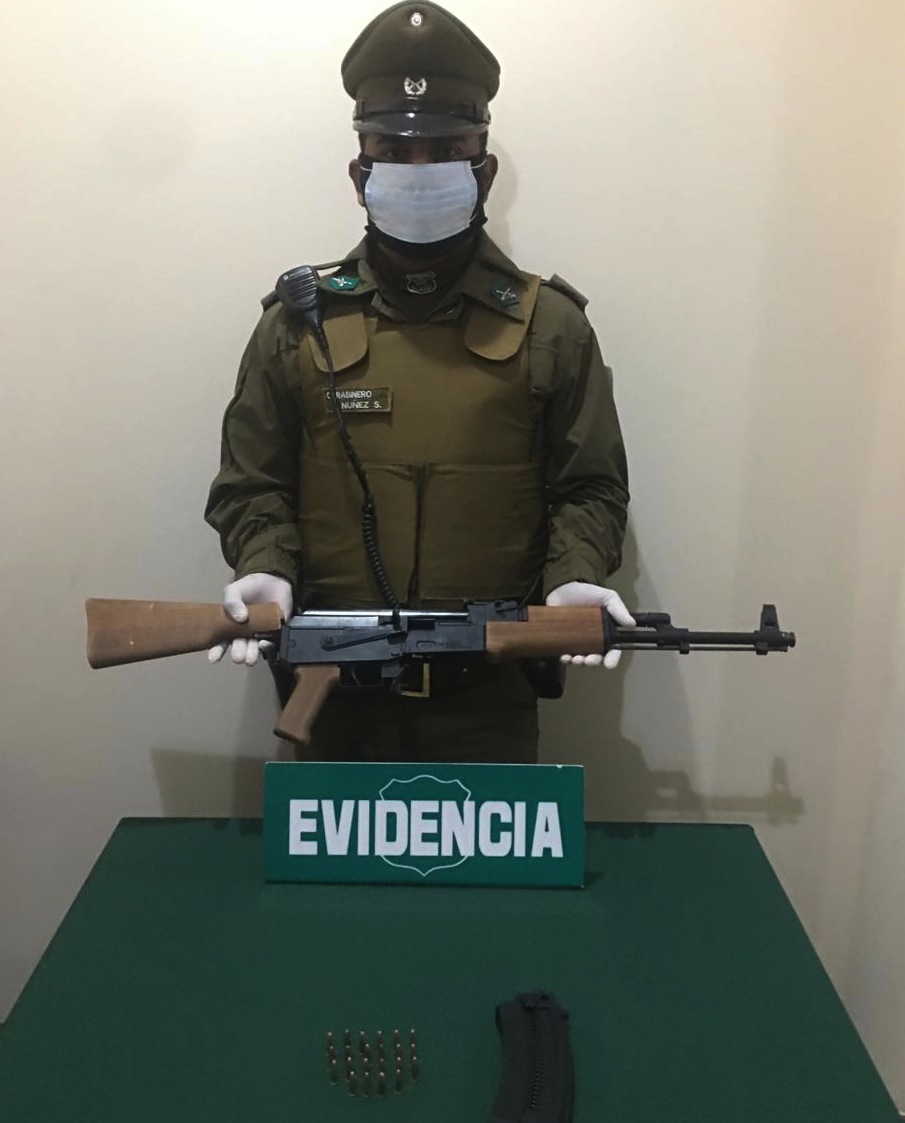 Detenida por porte y tenencia ilegal de arma de fuego en Alto Hospicio