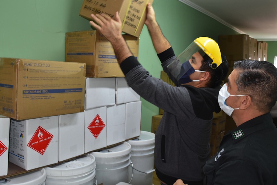 Dirección Nacional de Gendarmería envío insumos de protección contra el COVID-19