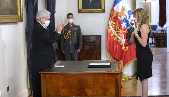 Presidente Piñera tomó juramento a nueva ministra de la Mujer, Macarena Santelices