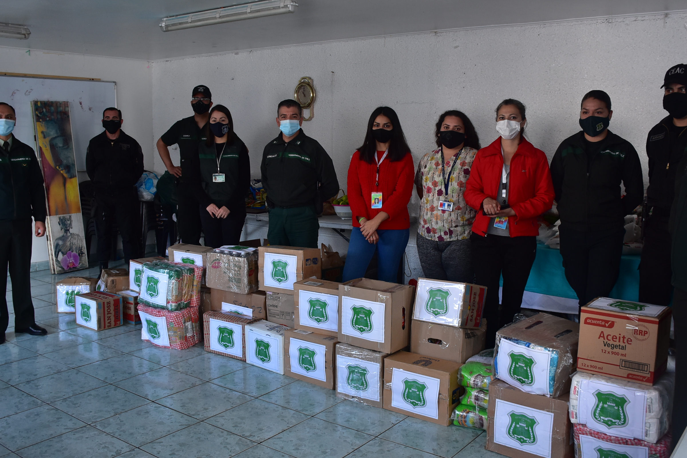Gendarmería aportó más de 500 kilos de alimentos a comedor «Mamá, manos a la obra»