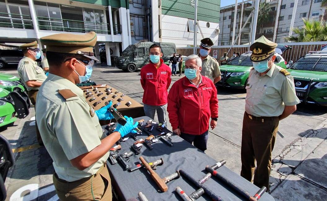 Carabineros de Tarapacá enviará armas para su destrucción