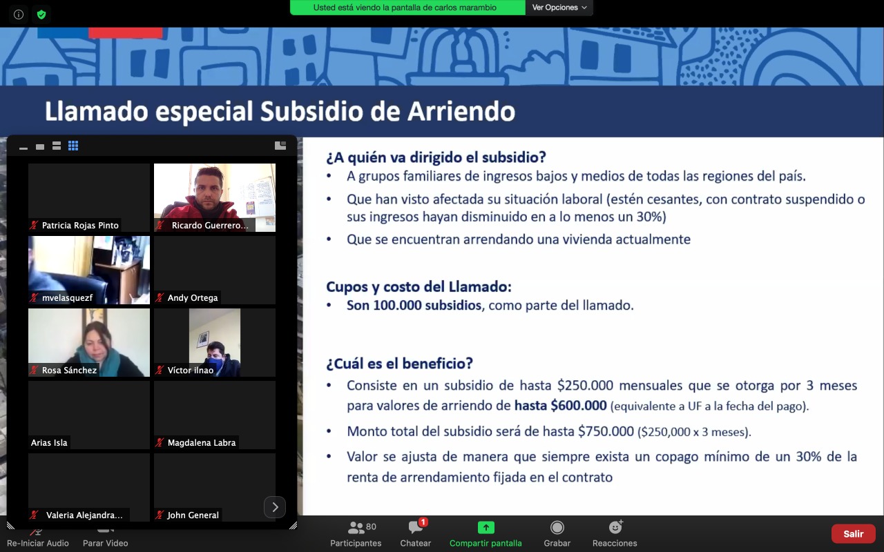 Funcionarios de la Gobernación del Tamarugal capacitados en llamado especial de subsidio de arriendo