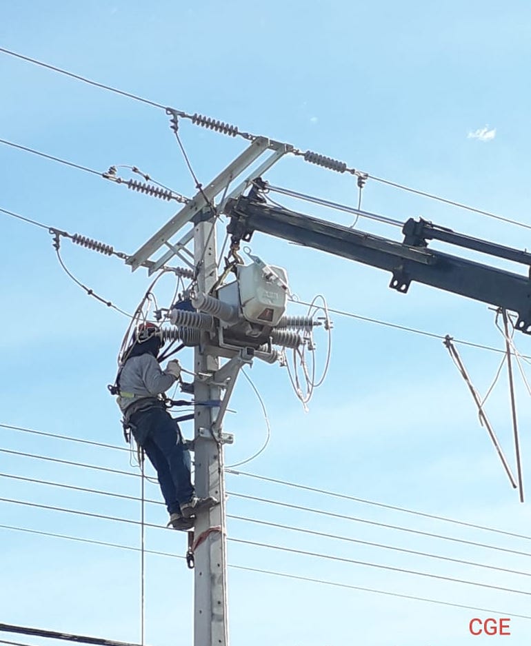 CGE informa de trabajos de mejoramiento de la red eléctrica en Alto Hospicio