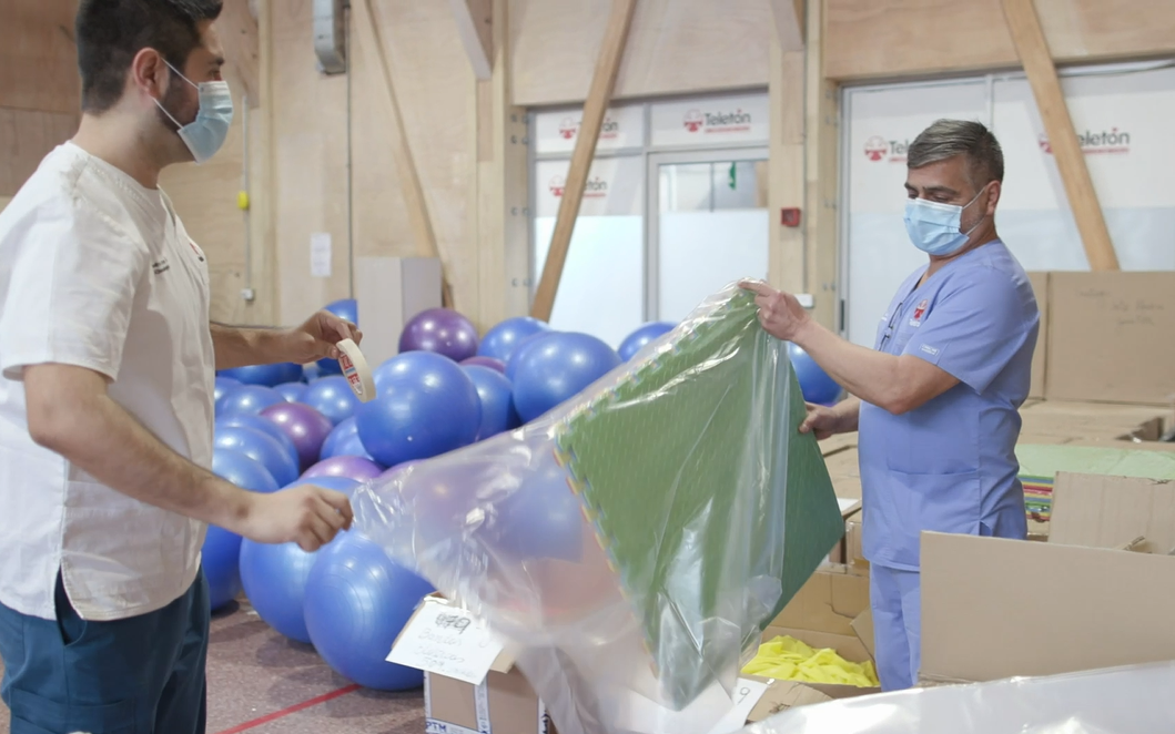 Rehabilitación en la pieza o en el living de la casa