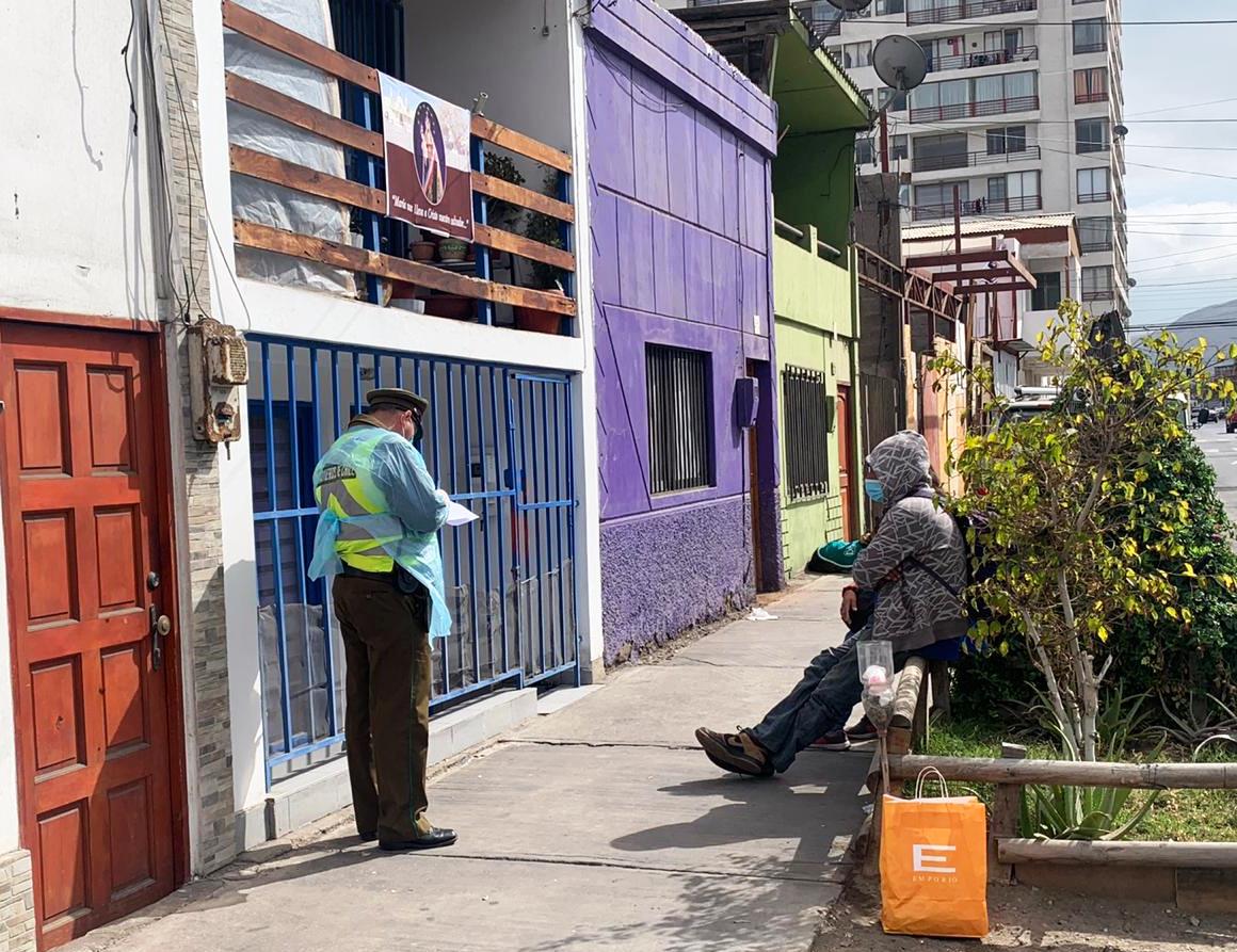 Carabineros detuvo a pareja con Covid 19 transitando en la vía pública