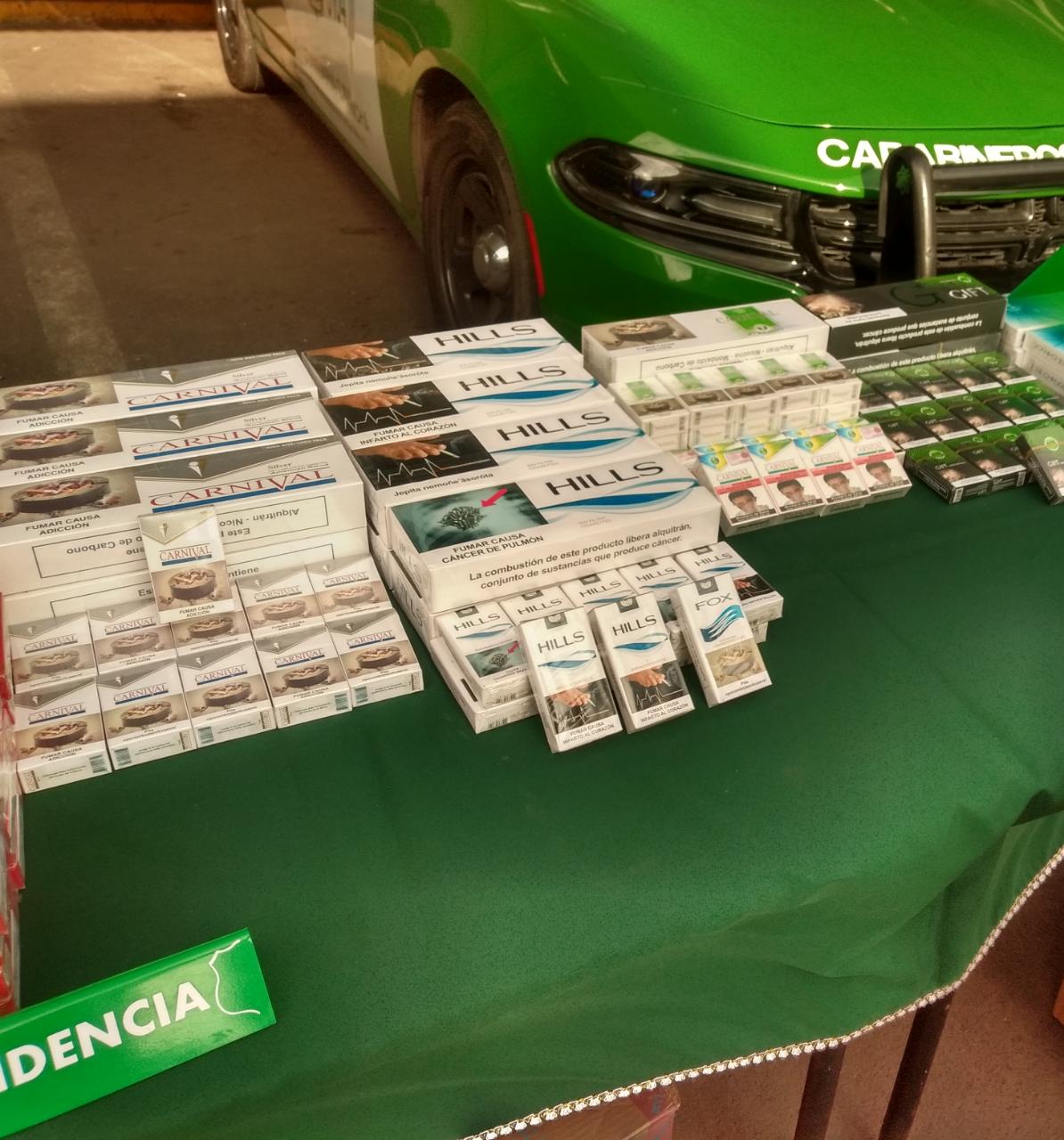 Detenido por contrabando de cigarrillos en feria itinerante