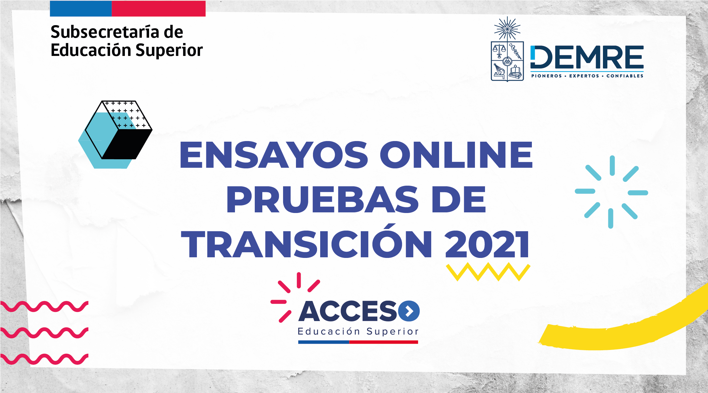 Acceso a la Educación Superior: Ya están publicados ensayos online de la nueva Prueba de Transición 2021