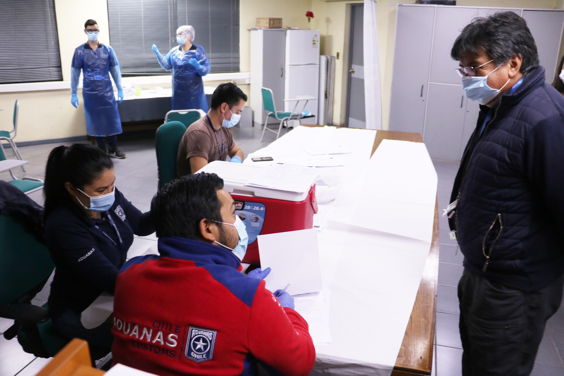 Comenzó segundo testeo masivo preventivo en Aduana de Iquique