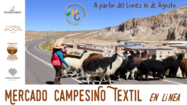 Este lunes abre sus puertas en línea Mercado Campesino Textil de Indap