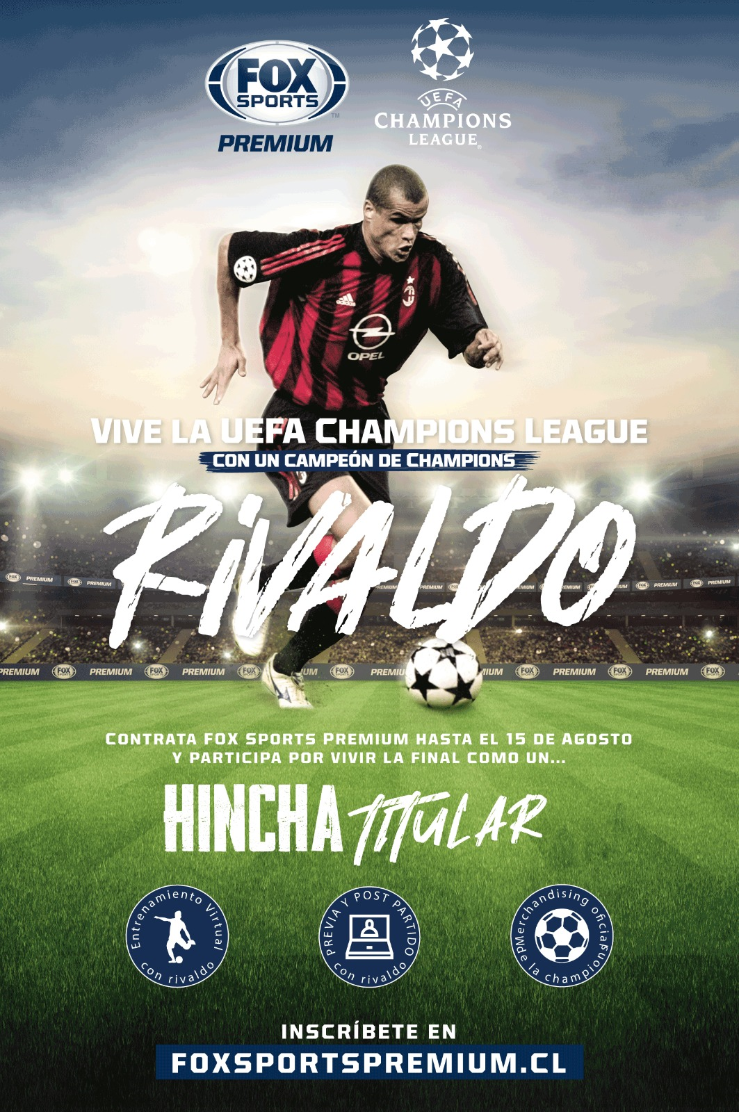 “Hincha titular”: El concurso de FOX Sports Premium que invita a una experiencia inolvidable junto a Rivaldo durante esta Champions League