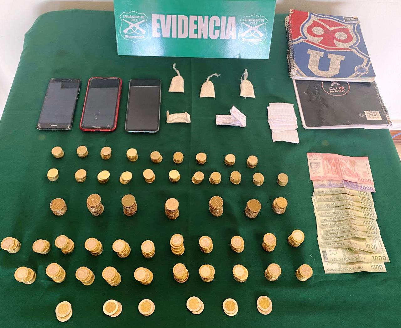 Detenidos por tráfico de drogas en pequeñas cantidades en Alto Hospicio