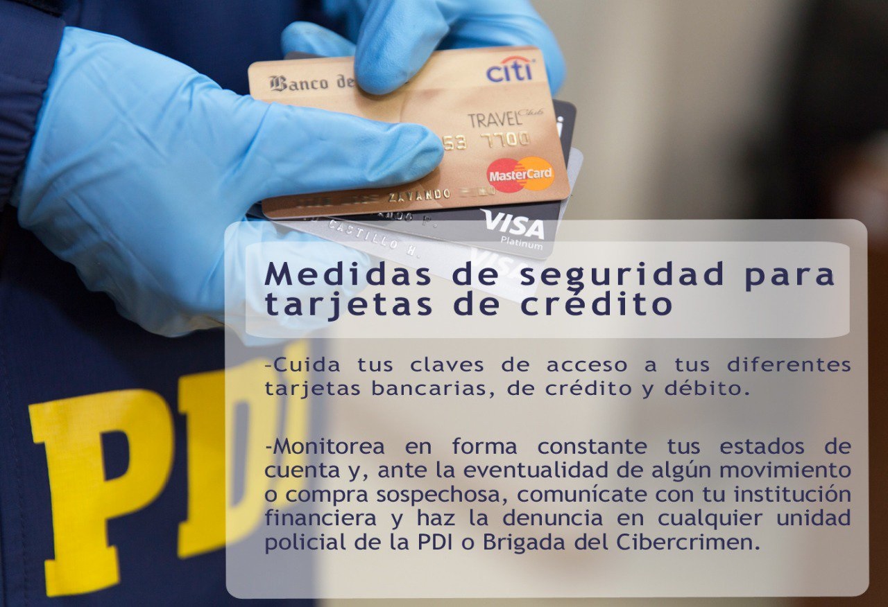 BRIDEC de la PDI entrega consejos en el uso de tarjetas de crédito y débito en periodo de Fiestas Patrias