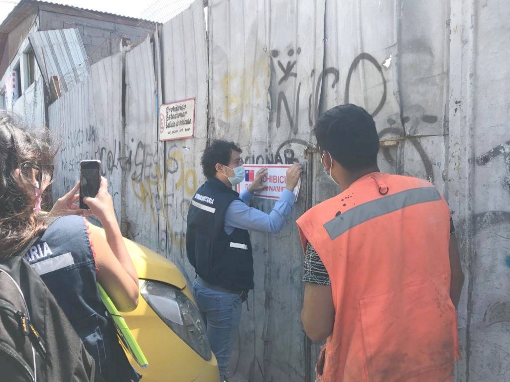 Con prohibición de funcionamiento quedó taller mecánico tras multisectorial fiscalización