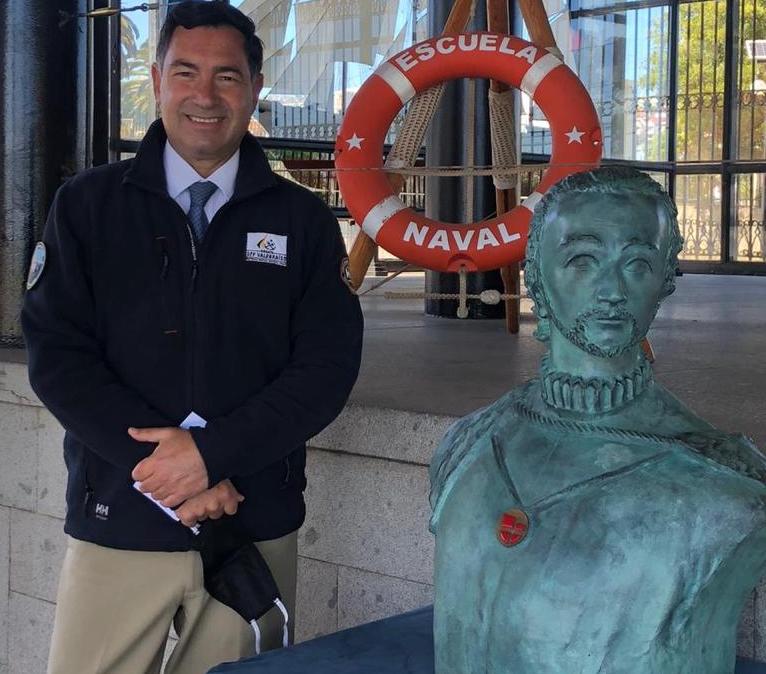 Busto de Antonio Pigaffetta arribó al país