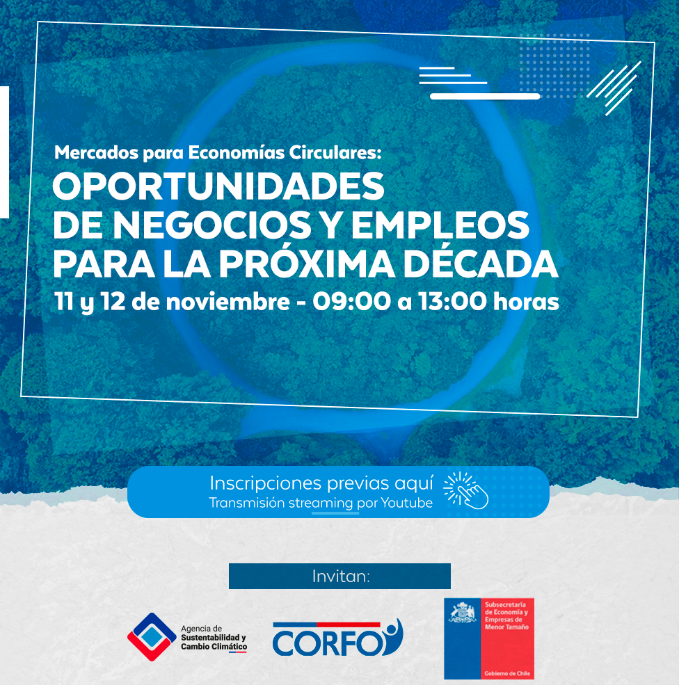 11 y 12 de noviembre: Congreso internacional abordará economía circular como  puente para crear nuevas oportunidades y empleos