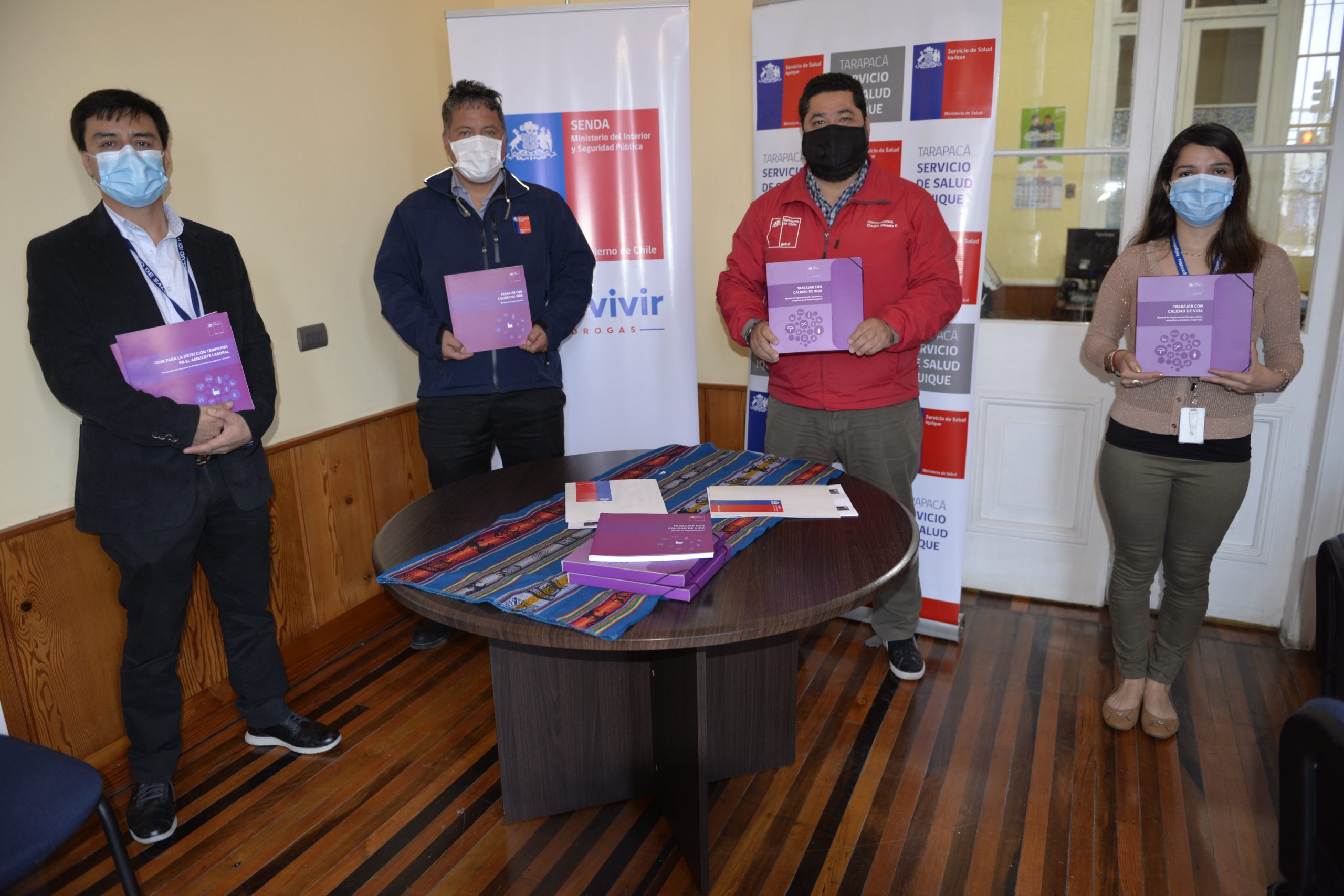 Senda firma convenio con servicio de salud para prevenir consumo de drogas y alcohol