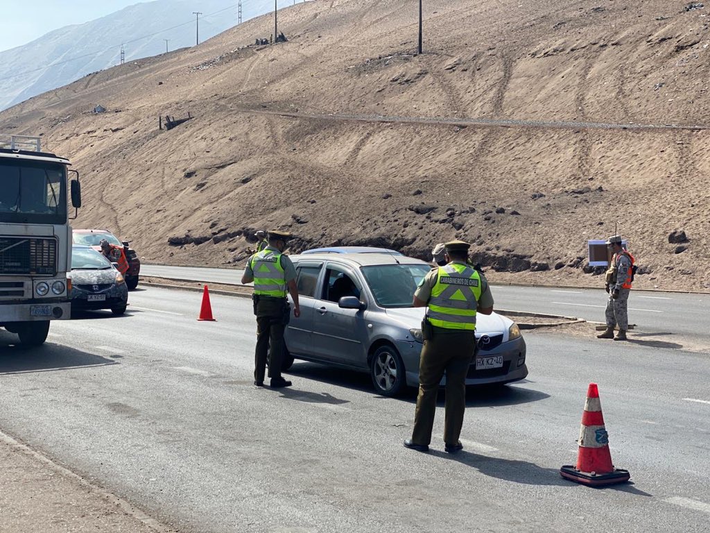 Carabineros Tarapacá: Se retoman los controles sanitarios durante fin de semana largo