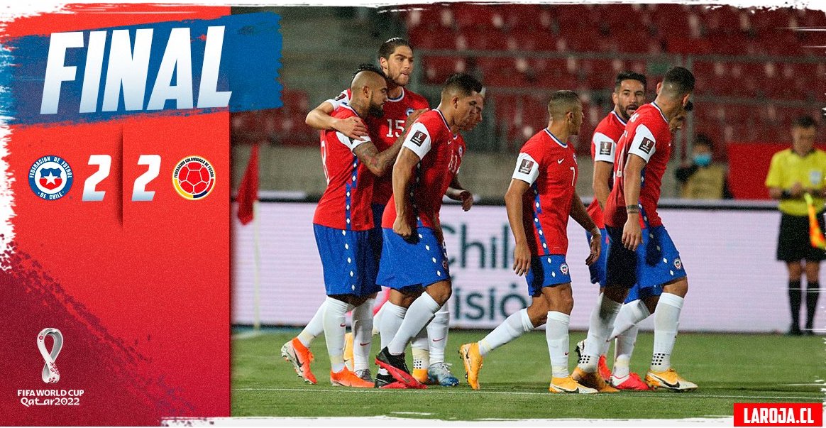 Chile dejó escapar el triunfo ante Colombia en el Estadio Nacional
