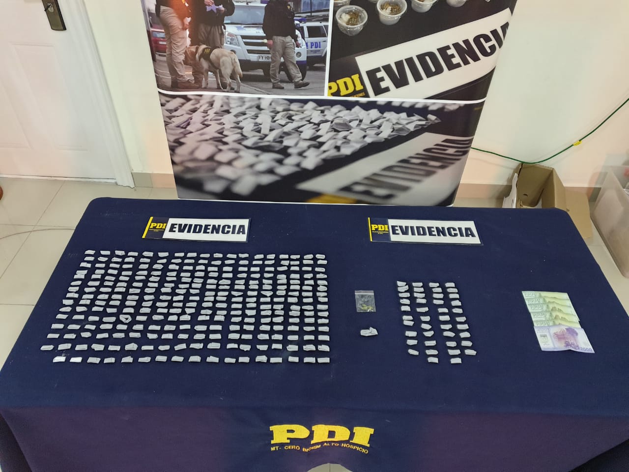 PDI detiene a dos implicados en delito de microtráfico de drogas en Alto Hospicio