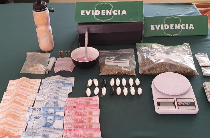 Carabineros detiene a sujeto con ovoides, éxtasis y otras drogas