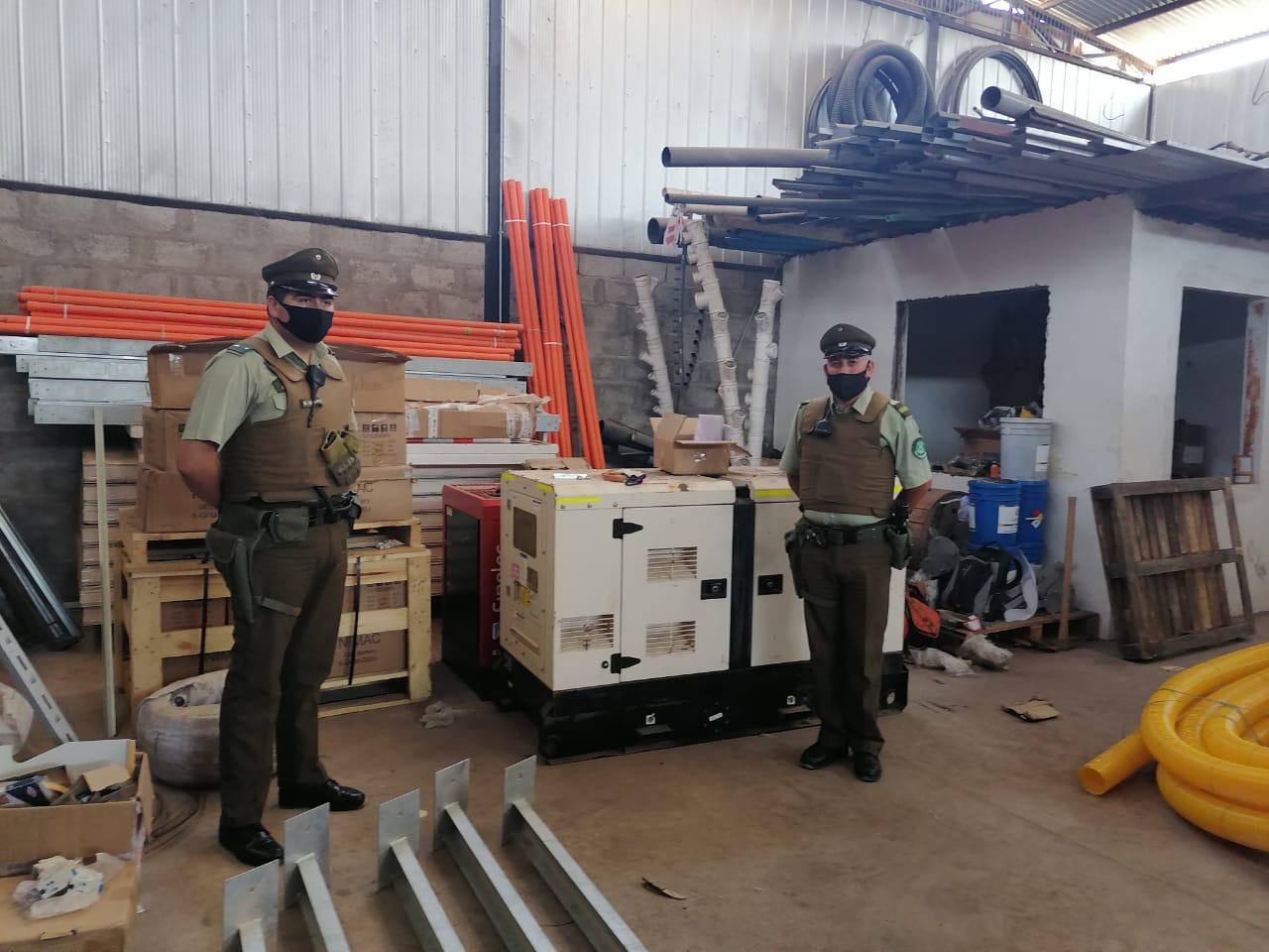 Carabineros pone a disposición de la justicia a imputados en receptación y contrabando