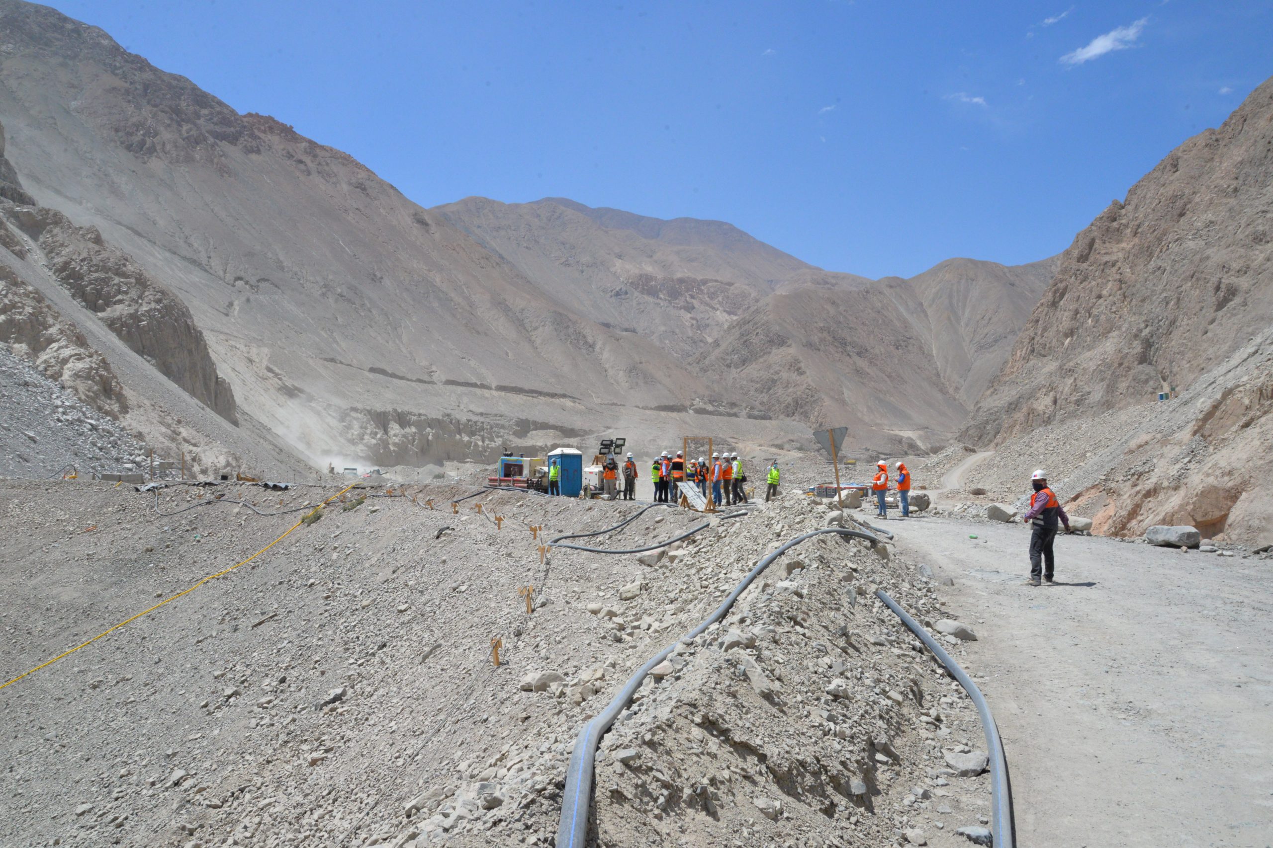 Consejeros constataron un 50 % de avance en obras de embalse Chironta