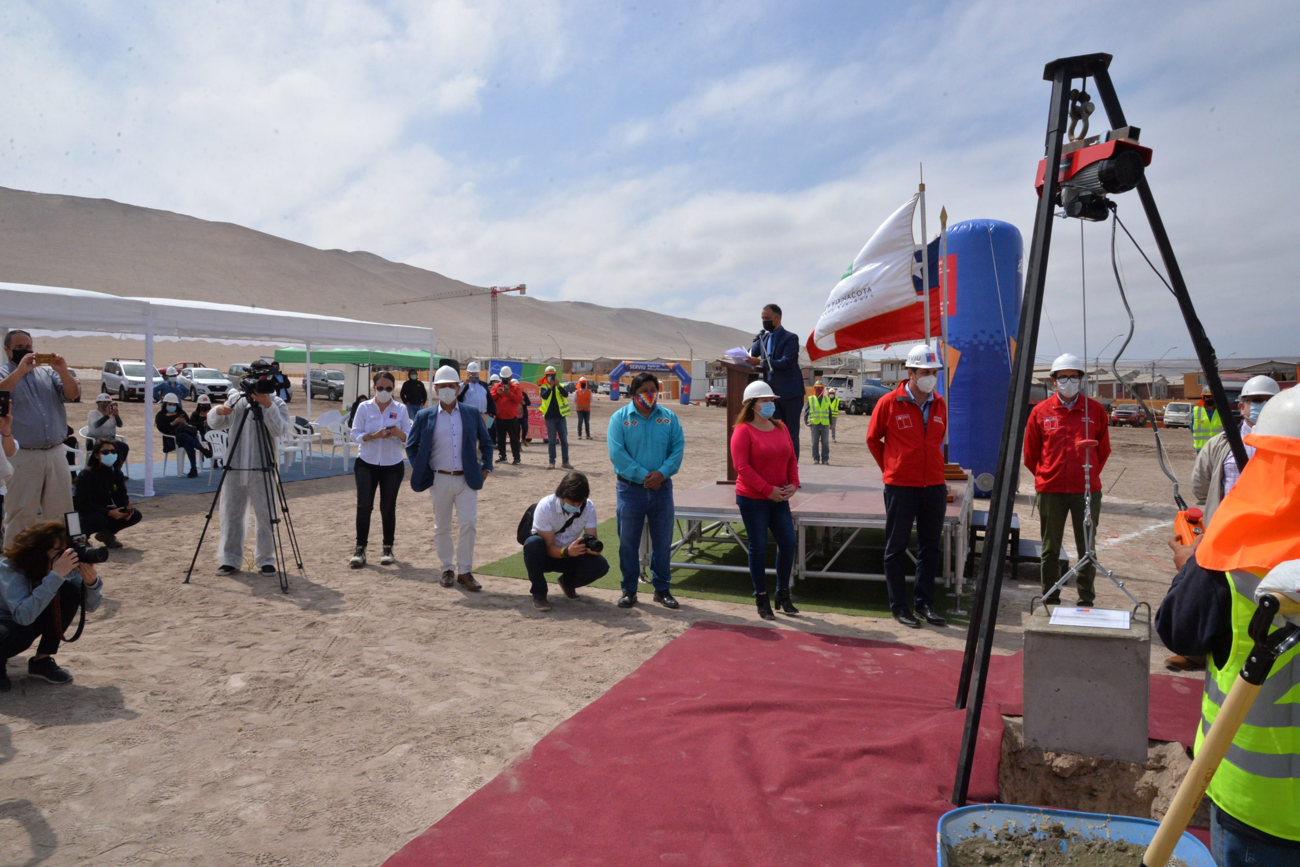 Cores participaron en colocación de la primera piedra del conjunto habitacional Nuevo Norte