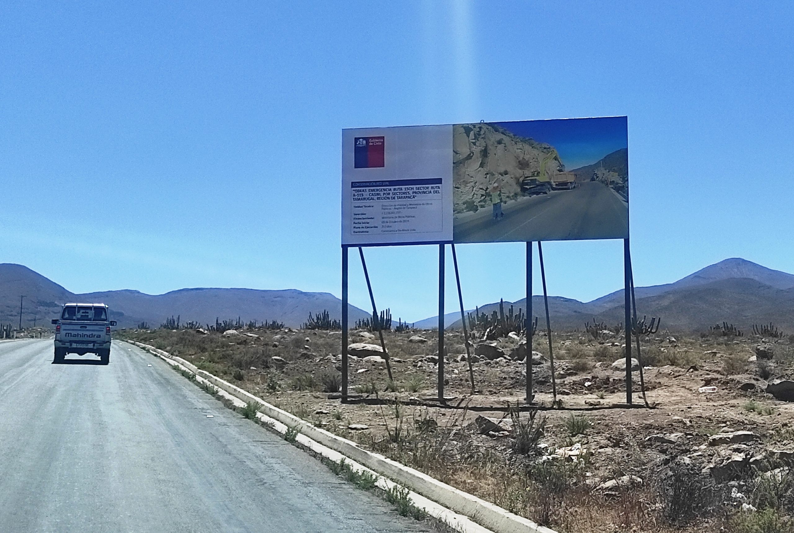 MOP recupera infraestructura dañada en Ruta 15Ch por invierno altiplánico