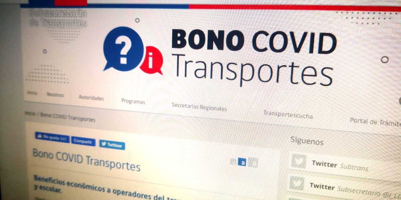 Más de 70% de conductores y propietarios han postulado al bono para transportistas