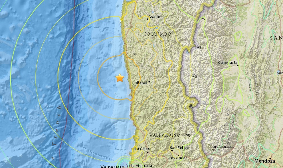 Sismo alcanzó 5.8 grados Richter en región de Coquimbo