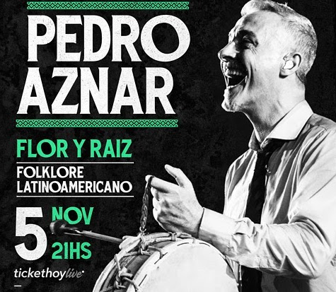 Pedro Aznar presenta su nuevo concierto online «Flor y Raíz» jueves 5 de noviembre 21:00 horas (Chile) concierto online