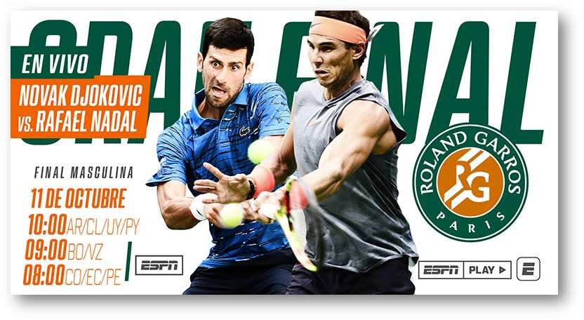 Las finales de Alexa Guarachi y Djokovic-Nadal, en el gran cierre de Roland Garros 2020