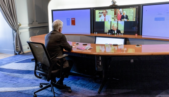 Presidente Piñera aborda la condena a la violencia