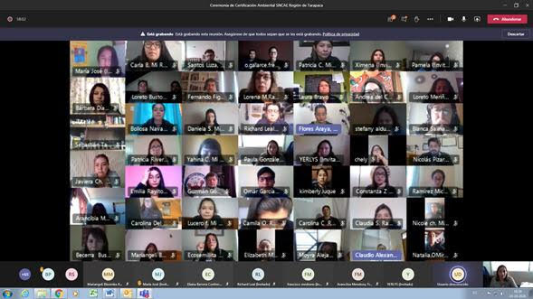 Diez establecimientos educacionales de Tarapacá recibieron su Certificación Ambiental