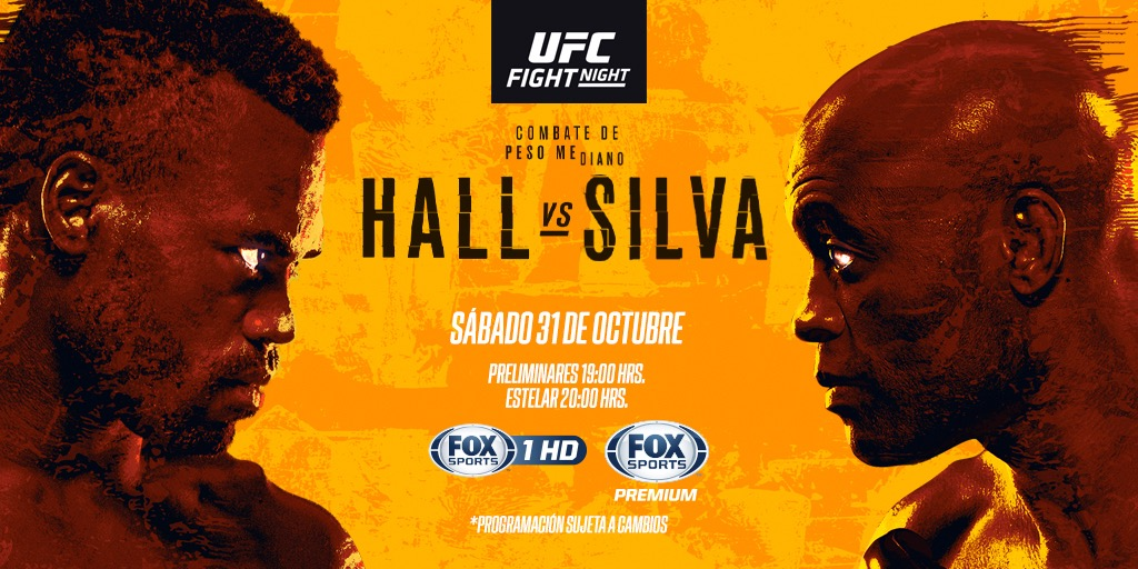 Ufc Fight Night: Hall v/s Silva en vivo por Fox Sports Premium
